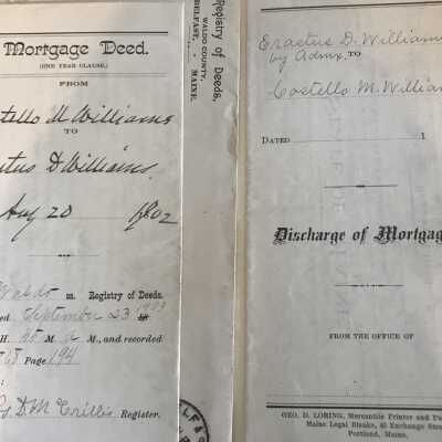 Deed and Mortgage (Costello to Erastus Williams)