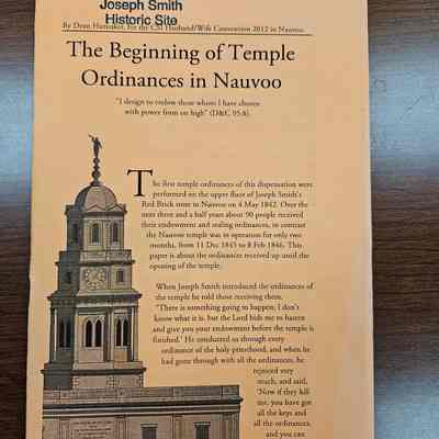 The Beginning of Temple Ordinances in Nauvoo