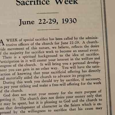 What You Can Do During the Sacrifice Week