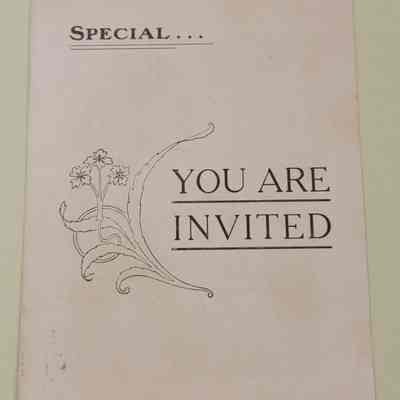 Special, You Are Invited FG Pitt