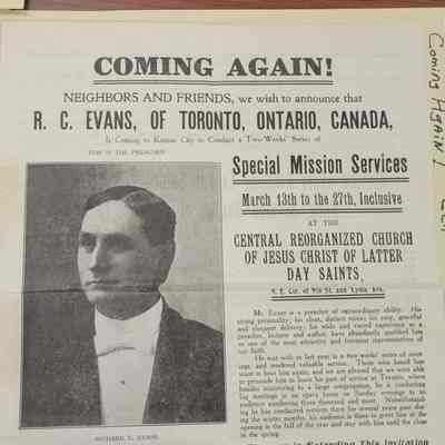 Coming Again! R.C. Evans
