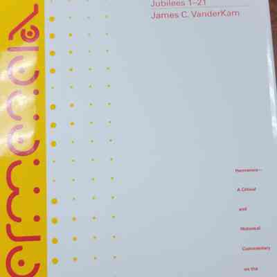 Jubilees a Commentary on the Book of Jubilees chapters 1-21