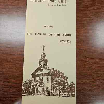 Reorganized Church of Jesus Christ of Latter Day Saints Presents The House of the Lord by Theo Boyd
