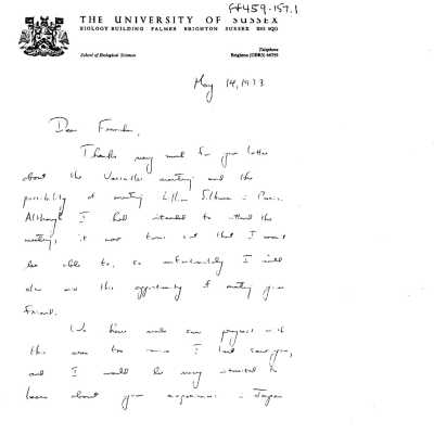FF459.157.1 - Numerous letters to Fanchon from Brian