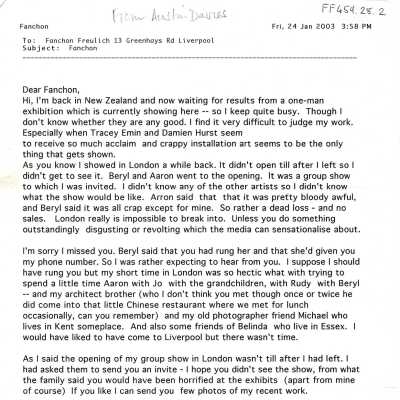 FF459.28.2 - Letters from Austin Davies