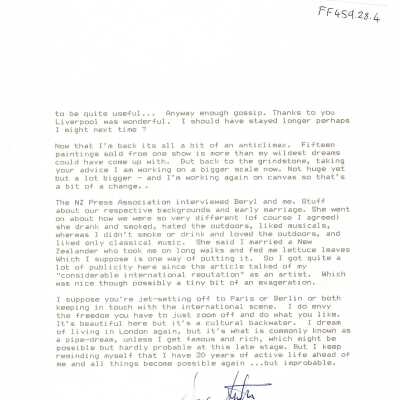 FF458.28.4 - Letters from Austin Davies