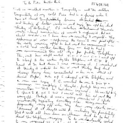 FF459.149 - Manuscript -'to be put in another body'