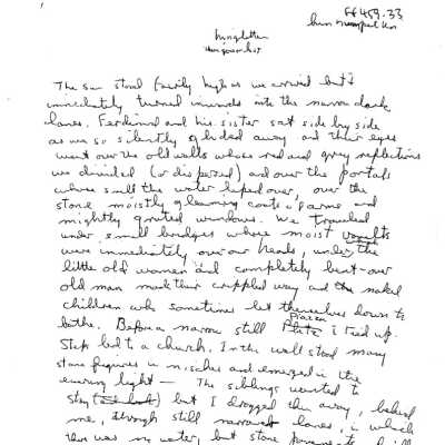 FF459.33 - Manuscript