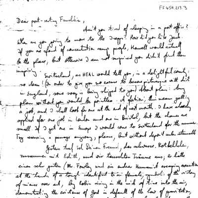 FF459.213.3 - Letters to Fanchon from Heinz