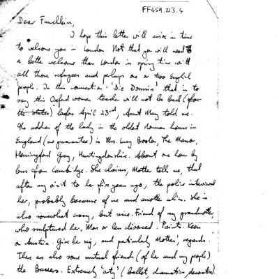 FF459.213.4 - Letters to Fanchon from Heinz