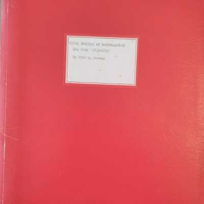 Vital Records Of Northeastern New York, 1835-1850