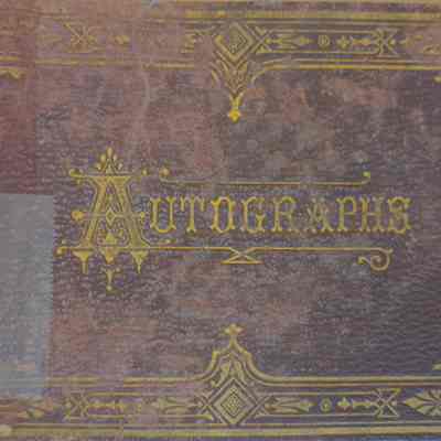 Autograph Album: W. J. Taylor, Inscription