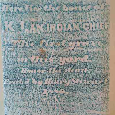 Grave Rubbing Of K. I.'s Grave