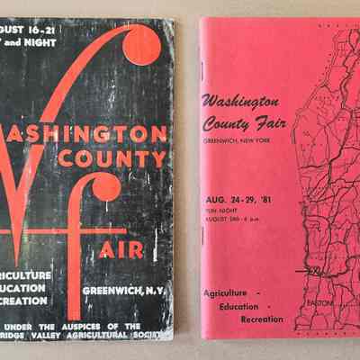 Collection of Washington County Fair Programs and Entry Books