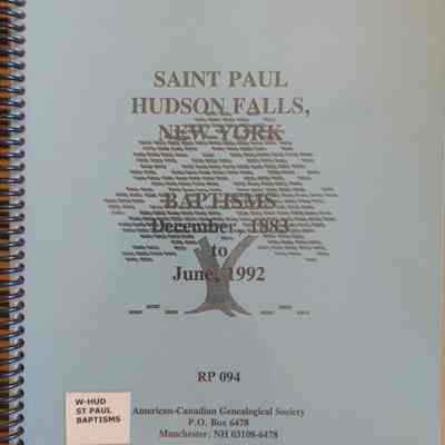 Saint Paul, Hudson Falls, New York: Baptisms