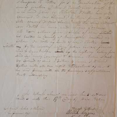 1843 Easton, NY Quit Claim Deed