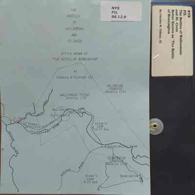 The Battles Of Walloomsac and St. Croix Better Known As "The Battle Of Bennington"