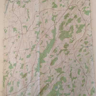 1944 US Geological Survey Map Hartford, NY