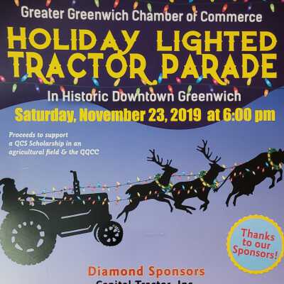 2019 Greenwich New York Lighted Tractor Parade Promotional Sign