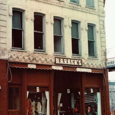 Barber's Clothing Store circa 1976 Whitehall, NY
