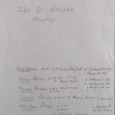 Briggs Genealogy