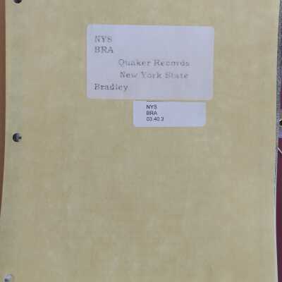 New York State Quaker Records In Print.