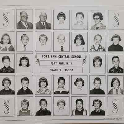 School Class Picture Grade 2 1966-1967
