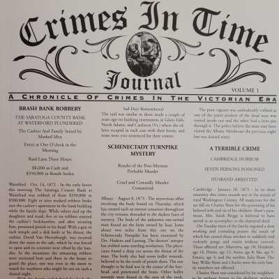 Crimes in Time Journal by Dr. Hollis Palmer Vol. 1