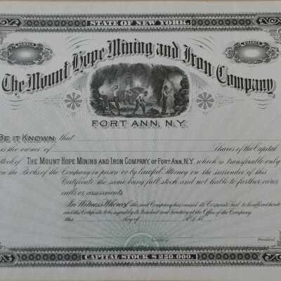 Mount Hope Mining and Iron Company, Fort Ann, NY