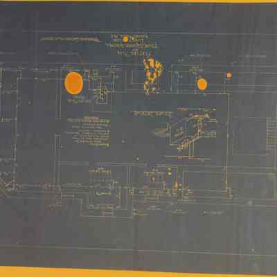 Architectural Plans For Two Heating Systems For Four Square Gospel Lighthouse and C.W. Spaulding's Auto Repair Shop (Hudson Falls NY)