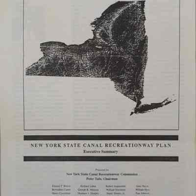 Draft Generic Environmental Impact Statement For the New York State Canal Recreationway Plan