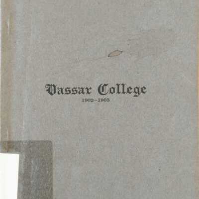Vassar College 1902--1903