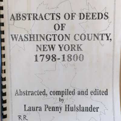 Abstracts Of Deeds Of Washington County, New York 1798-1800