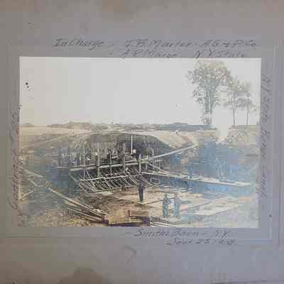 Collection of Champlain Canal Photographs- Work Crew at Smith's Basin