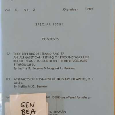 Rhode Island Genealogical Register