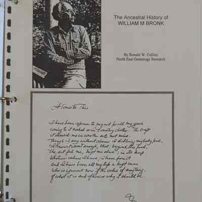 The Ancestral History of William M. Bronk