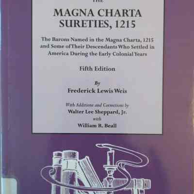 The Magna Charta Sureties, 1215