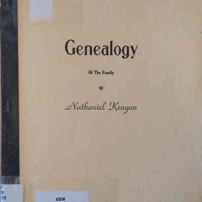 Genealogy Of the Family Of Nathaniel Kenyon