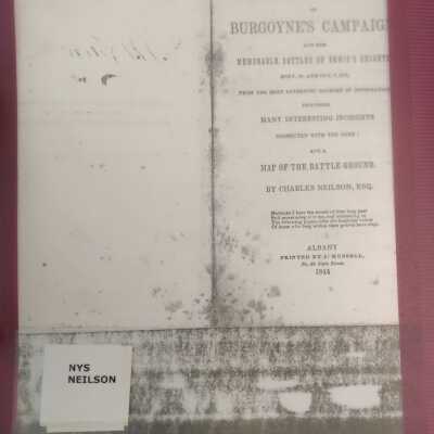 Original, Compiled, and Corrected Account of Burgoyne's Campaign, and the Memorable Battles of Bemis's Heights.....