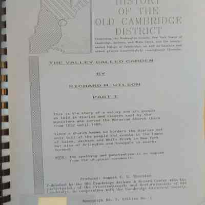 Valley Called Camden:Two Parts