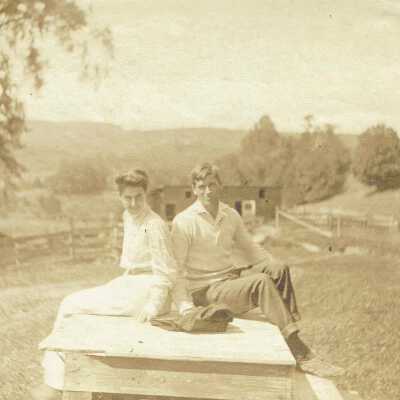 Unknown individuals likely on the Paterson/ McLaughlin farm in Putnam, NY