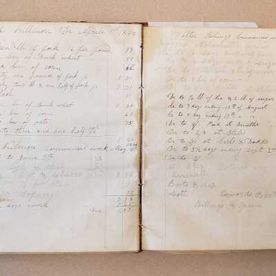 LEDGER OF JOHN MAIRS, UNION VILLAGE, NY, 1838-1848