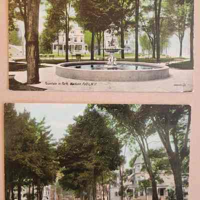 2 Hudson Falls Picture Postcard