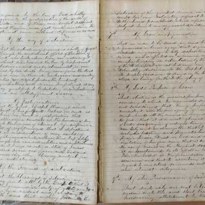 Record of the First Baptist Church of North Hebron Commencing October 26, 1867