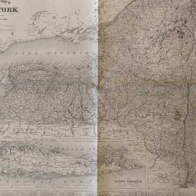 19th Century New York State Map Group (3 Maps)