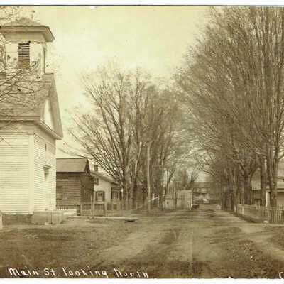 Cossayuna, NY Main Street Looking North Postcard