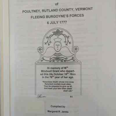 Women and Children of Poultney, Rutland County, Vermont Fleeing Burgoyne's Forces 6 July 1777