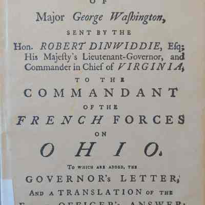 The Journal Of Major George Washington
