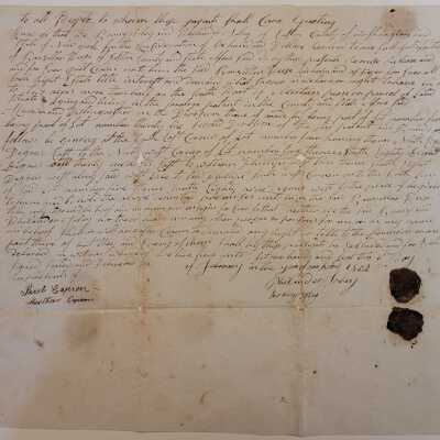1802 Land Indenture from Easton, NY