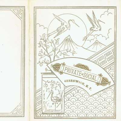 Hill's Opera Hall Invitation and Dance Card
